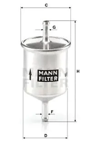 WK 66 MANN-FILTER Filtr paliwa