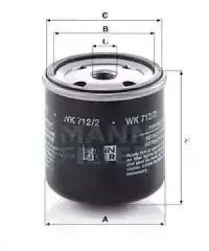 12M, LE 13M, LE, 13M, LE 12M, 10.8M Filtr paliwa IVECO CROSSWAY MANN-FILTER
