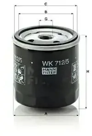 WK 712/5 MANN-FILTER Filtr paliwa