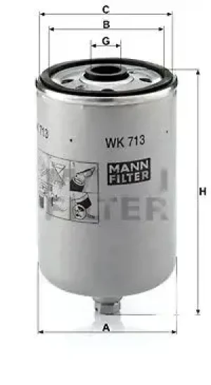 D5 AWD, D5 XC Filtr paliwa VOLVO XC70 MANN-FILTER