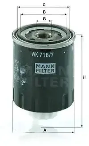 WK 718/7 MANN-FILTER Filtr paliwa