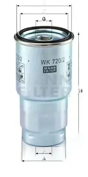 WK 720/2 x MANN-FILTER Filtr paliwa wk 720/2 x