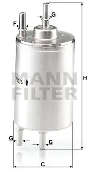 1.8 T Filtr paliwa SEAT EXEO IV MANN-FILTER