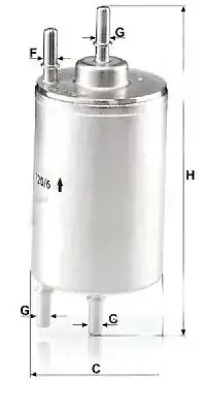 1.8 T Filtr paliwa SEAT EXEO IV MANN-FILTER