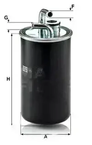 2.0 CRD Filtr paliwa JEEP PATRIOT MANN-FILTER