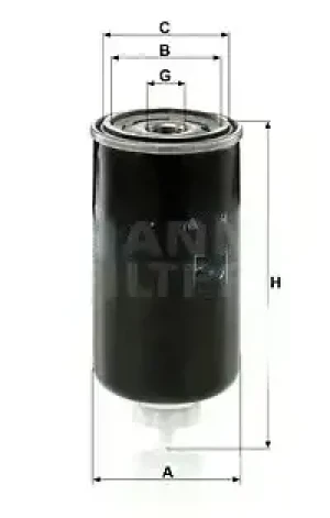 WK 724/4 MANN-FILTER Filtr paliwa