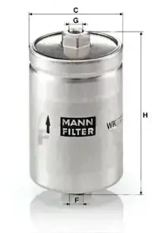 2.7 T, 4.2 V8 Filtr paliwa AUDI A6 C5 MANN-FILTER