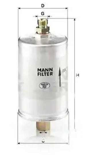 3.6 Filtr paliwa PORSCHE 911 III MANN-FILTER