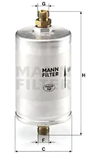 WK 726/3 MANN-FILTER Filtr paliwa