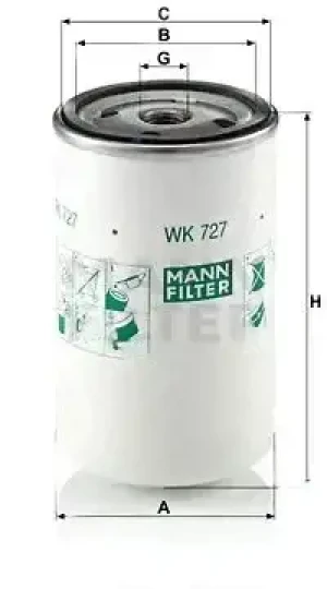 filtr paliwa master 3 WK 727 MANN-FILTER