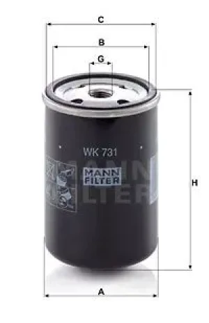 N 122 Filtr paliwa NEOPLAN Skyliner MANN-FILTER
