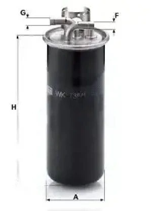 2.7 TDI, 3.0 TDI Filtr paliwa AUDI A6 C6 MANN-FILTER