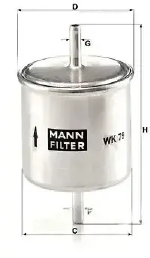 1.6 i, 2.5 i, 1.8 i, 2.0 i Filtr paliwa FORD MONDEO I MANN-FILTER