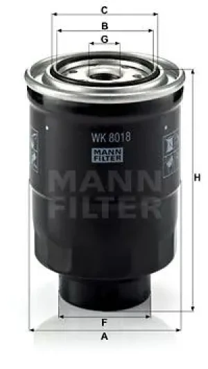 2.5 Filtr paliwa wk 8018 x MAZDA BT-50 MANN-FILTER