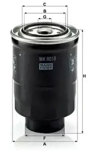 WK 8018 x MANN-FILTER Filtr paliwa wk 8018 x