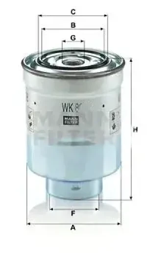 2.0 D-4D, 1.4 D-4D Filtr paliwa wk 8028 z TOYOTA COROLLA E15 MANN-FILTER