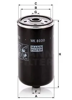 1.4 CRDi, 1.6 CRDi Filtr paliwa KIA VENGA MANN-FILTER