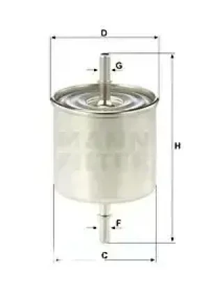 3.8, 4.9 Filtr paliwa FORD USA MUSTANG MANN-FILTER