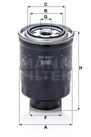 WK 8052 z MANN-FILTER Filtr paliwa wk 8052 z