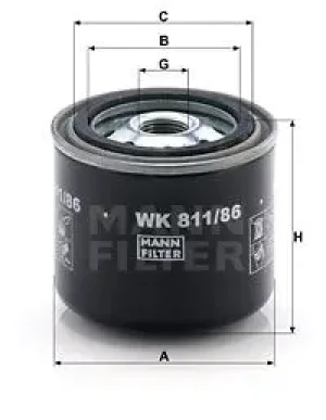3.4 D Filtr paliwa TOYOTA LAND CRUISER J40 MANN-FILTER