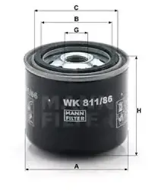 3.4 4WD Filtr paliwa TOYOTA LAND CRUISER MANN-FILTER
