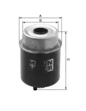 TM120, TM130, TM155, TM140, TM175, TM190 Filtr paliwa NEW HOLLAND TM MANN-FILTER