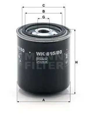 2.2 D Filtr paliwa TOYOTA CRESSIDA MANN-FILTER