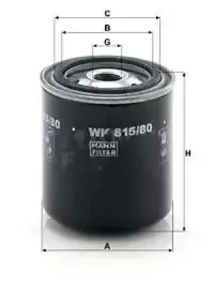 2.2 D Filtr paliwa TOYOTA CRESSIDA MANN-FILTER