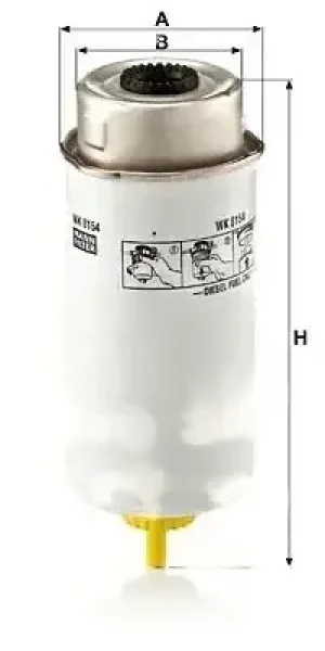 2.0 Filtr paliwa FORD TRANSIT MANN-FILTER