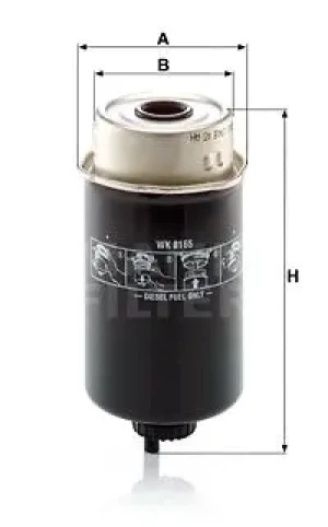 7619, 7620 Filtr paliwa MASSEY FERGUSON MF 7600 MANN-FILTER
