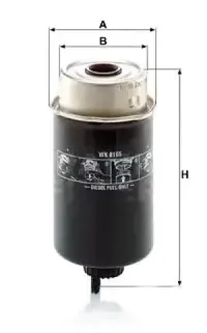7620, 7619 Filtr paliwa MASSEY FERGUSON MF 7600 MANN-FILTER