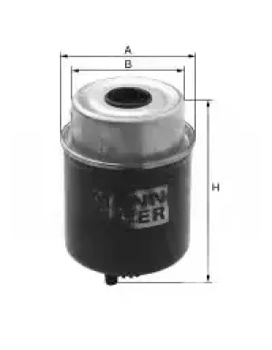 TM175, TM190, TM155, TM120 Filtr paliwa NEW HOLLAND TM MANN-FILTER