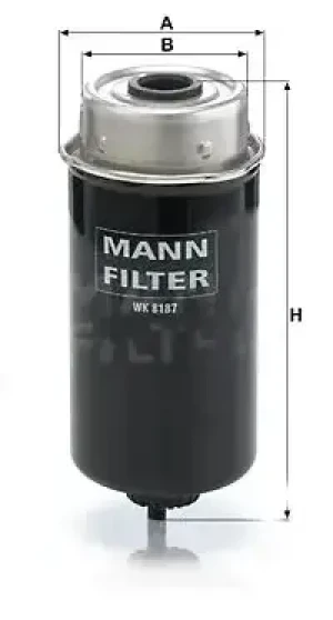 5100M, 5115M Filtr paliwa JOHN DEERE Series 5 MANN-FILTER