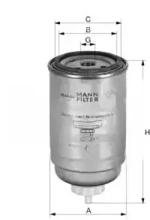 WK 82 MANN-FILTER Filtr paliwa