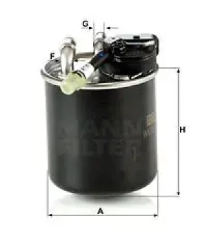 250 CDI Filtr paliwa podgrzewany MERCEDES-BENZ SLK R172 MANN-FILTER