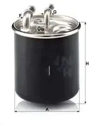 C 200, C 250, C 320, C 180, C 350, C 220 Filtr paliwa wk 820/2 x MERCEDES-BENZ KLASA C S204 MANN-FILTER