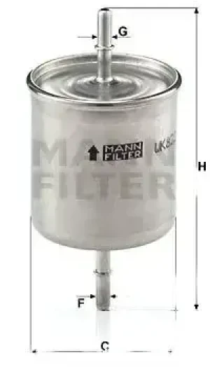 2.4 T, 2.4, 2.0 T, 2.5 T, T5 Filtr paliwa VOLVO S60 1 MANN-FILTER