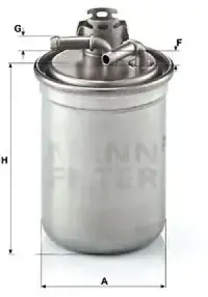 1.9 TDI Filtr paliwa wk 823/3 x SKODA FABIA I MANN-FILTER