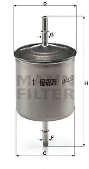 2.4, 2.0 T, R 2,5, T5 Filtr paliwa VOLVO S60 1 MANN-FILTER