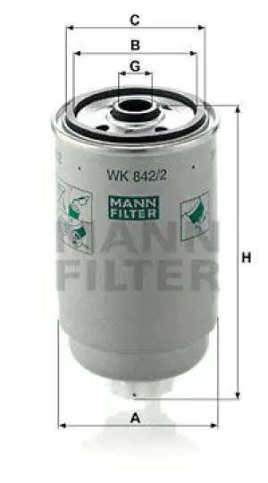 1.9 TD Filtr paliwa LANCIA DELTA II MANN-FILTER