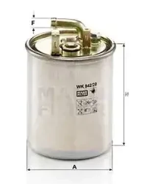 416 CDI Filtr paliwa MERCEDES-BENZ SPRINTER B904 MANN-FILTER