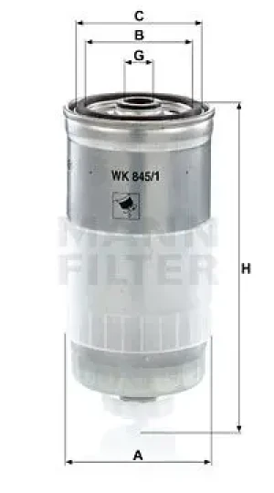 1.9 TDI Filtr paliwa VW PASSAT B5 MANN-FILTER