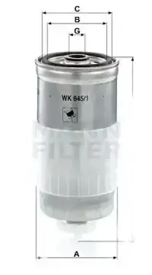 1.9 TD, 1.9 TDI Filtr paliwa AUDI 80 B4 MANN-FILTER