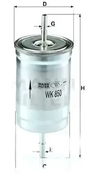 2.0 T, 1.9 T4, 1.8 LPG, 2.0, 1.6, 1.8, 1.8 i Filtr paliwa VOLVO V40 Kombi (645) MANN-FILTER