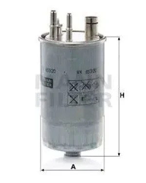 1.3 D Filtr paliwa FIAT FIORINO MANN-FILTER