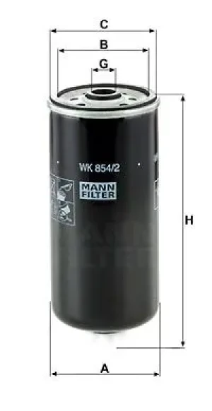 3.0 HPI, 3.0 HPT Filtr paliwa IVECO MASSIF MANN-FILTER