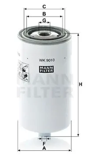 WK 9010 MANN-FILTER Filtr paliwa