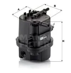 1.4 HDi Filtr paliwa wk 9015 x PEUGEOT 207 MANN-FILTER