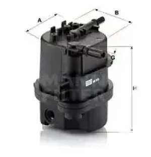 1.4 HDi Filtr paliwa wk 9015 x PEUGEOT 206 MANN-FILTER
