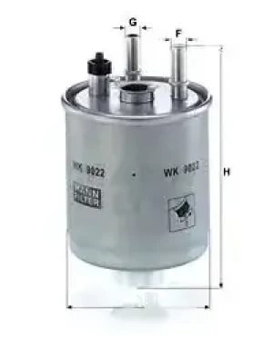 2.0 dCi, 3.0 dCi, 1.5 dCi Filtr paliwa RENAULT LAGUNA III MANN-FILTER